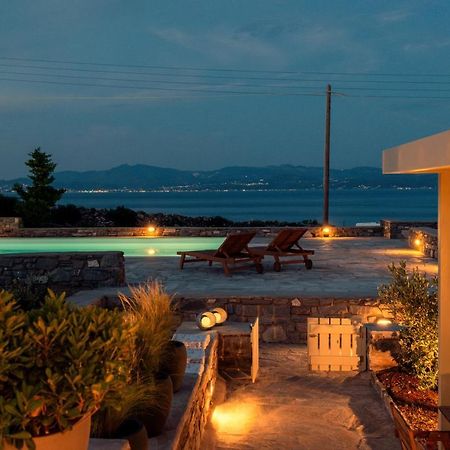Kallirroe Deluxe Villa With Sea View And Pool Hriszí Aktí Kültér fotó