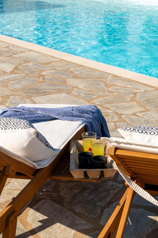 Kallirroe Deluxe Villa With Sea View And Pool Hriszí Aktí Kültér fotó