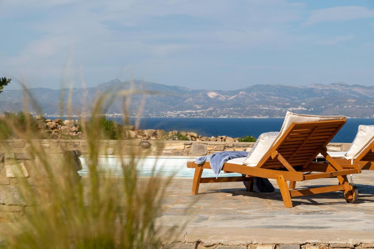 Kallirroe Deluxe Villa With Sea View And Pool Hriszí Aktí Kültér fotó